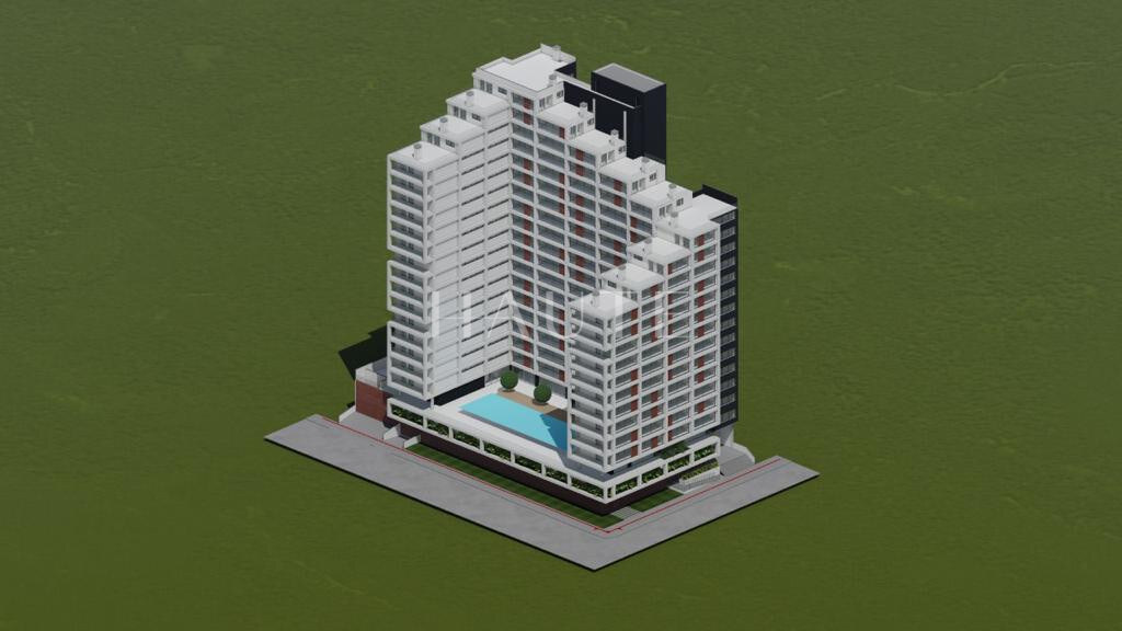 Studio/1 dorm com 1 vaga e 49,78 m² em Torres