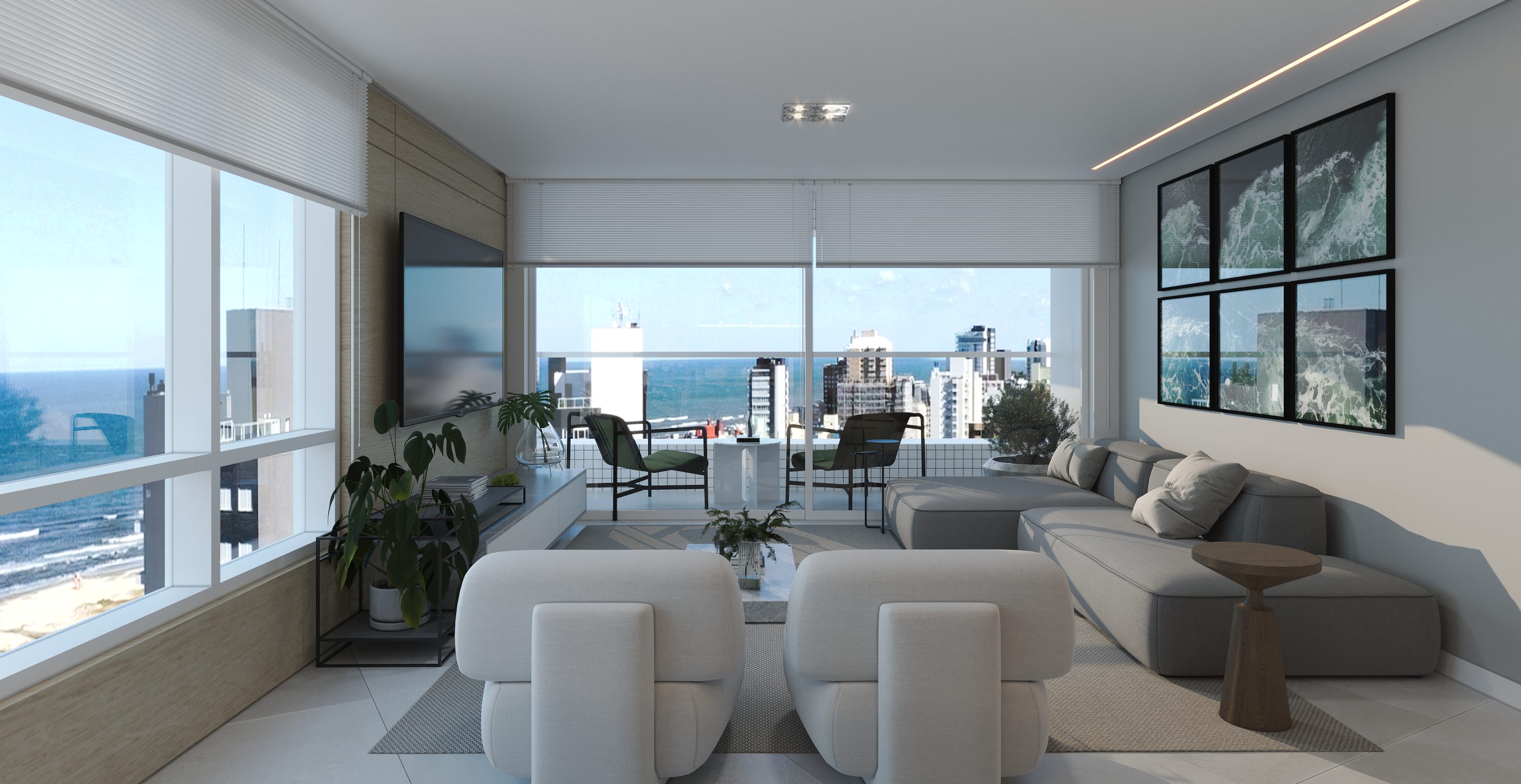 Living apartamento Vernazza Residencial Torres