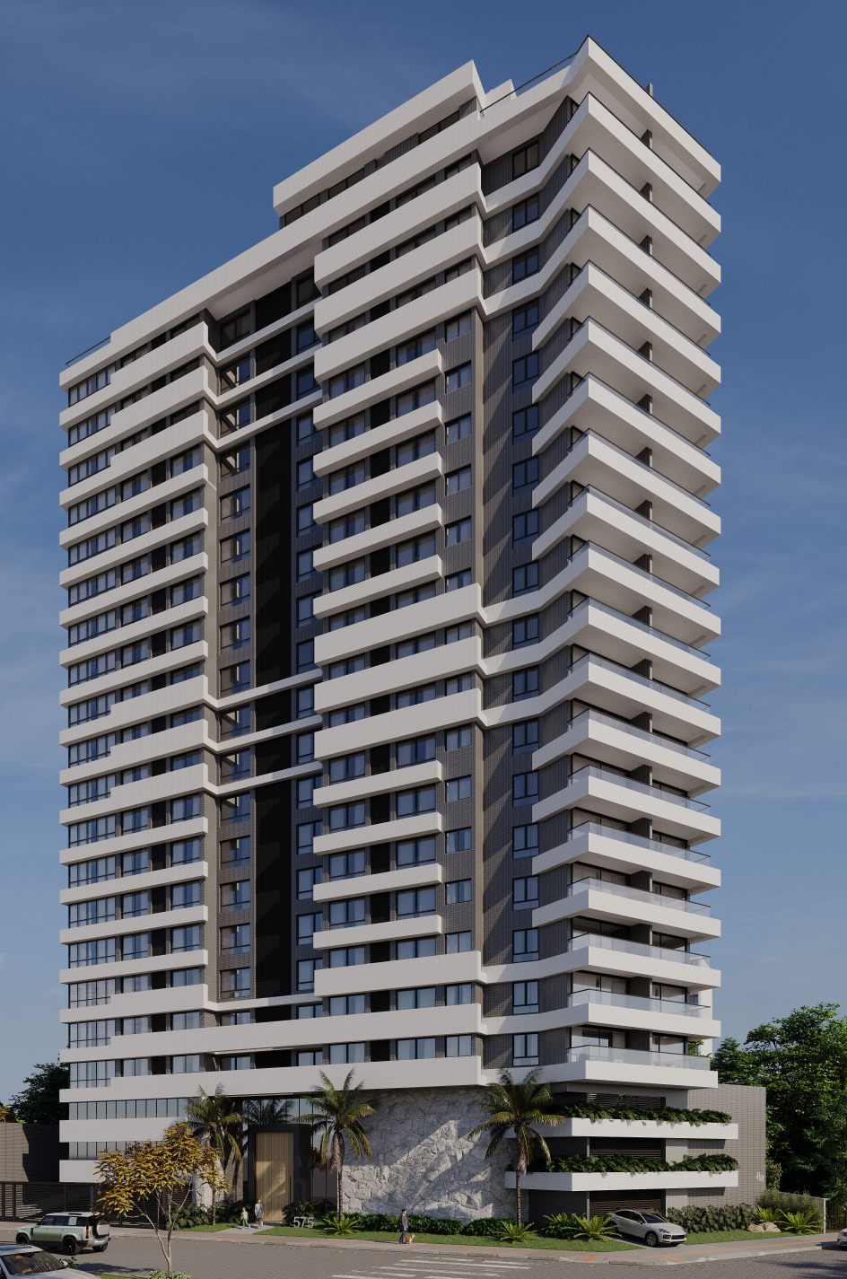 Fachada Vernazza Residencial - 22 pavimentos em Torres RS